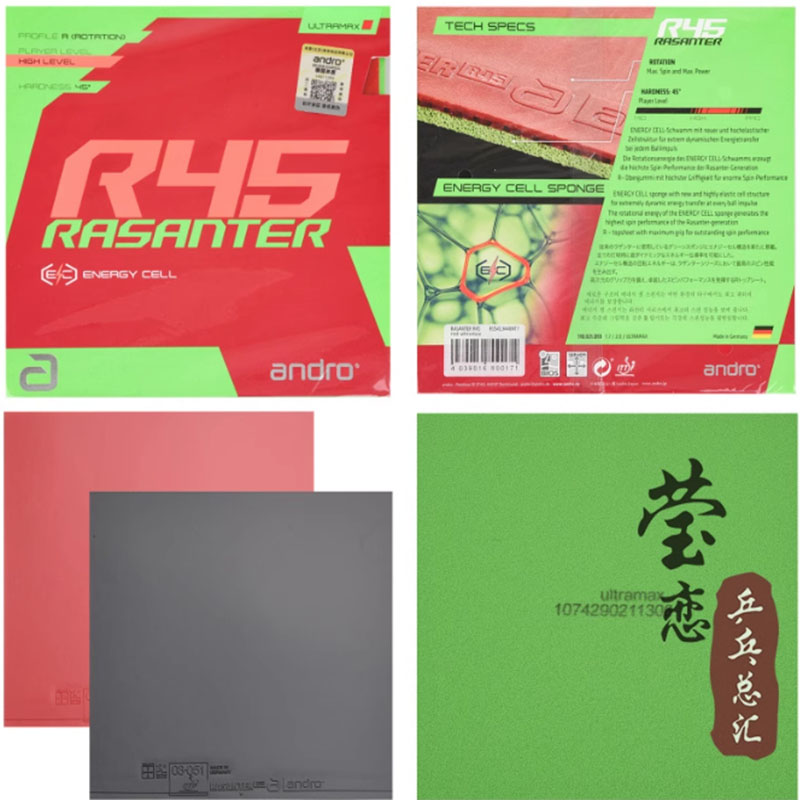 Table Tennis Racket - 안드로 라산테르 R45 47 50 C45