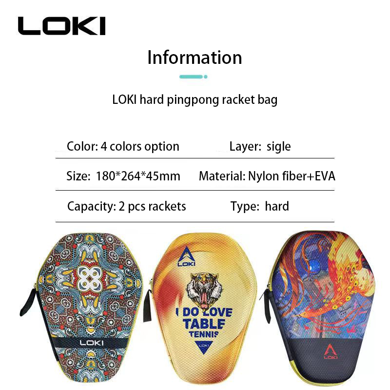 LOKI 휴대용 탁구 라켓 가방, PU 방수 보호 케이 - Table Tennis Loki 리뷰 및 가격