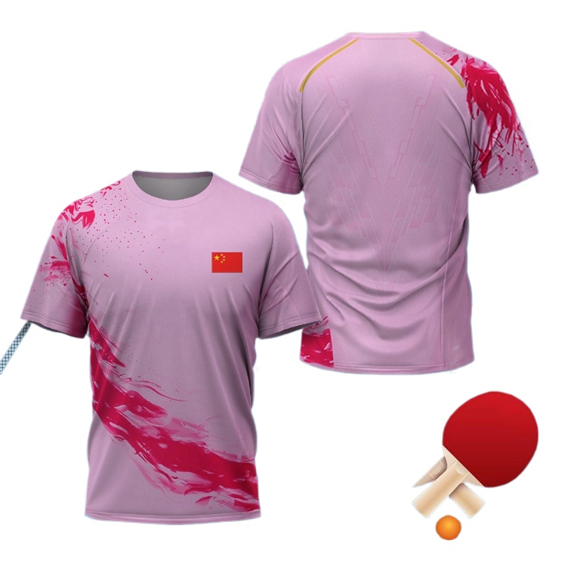 CHN 중국 국가대표 드래곤 탁구 티셔츠, 남성 여성  - Table Tennis Zhang Jike 리뷰 및 가격